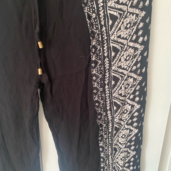 Size 14 black wide leg harem flared trousers - Picture 2 of 4